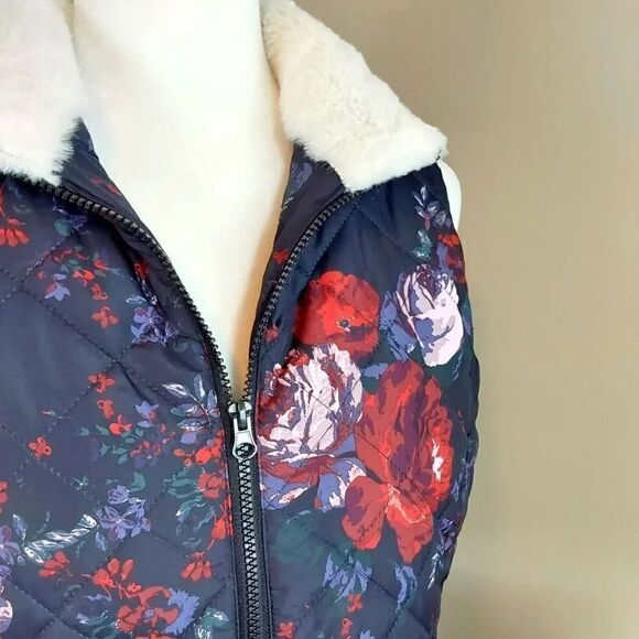 Maurices Floral Ski Vest Sz M - Picture 4 of 8